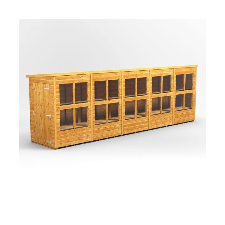 20 x 4 Power Pent Potting Shed
