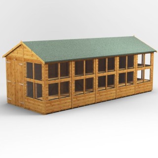 20 x 8 Power Apex Double Door Potting Shed