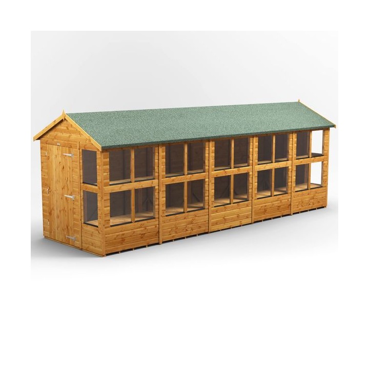 20 x 6 Power Apex Potting Shed