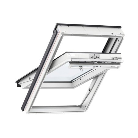 VELUX Centre Pivot Roof Window White Maintenance Free Polyurethane 940mm x 1600mm GGU PK10 0066