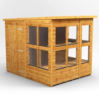 6 x 8 Power Pent Potting Shed