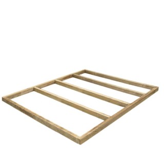 Shed Base 7ft x 7ft Installed