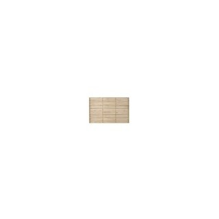 Pressure Treated Contemporary Single Slatted Fence Panel 6ft x 4ft Pack of 3