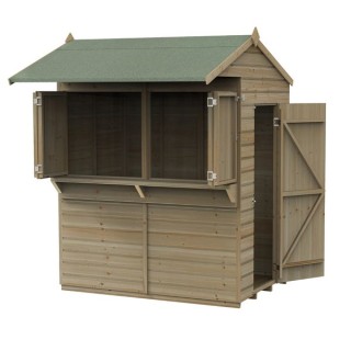 Forest Shiplap Pressure Treated 4 x 6 Apex Garden Bar