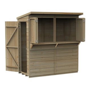 Forest Shiplap Pressure Treated 6 x 3 Pent Garden Bar