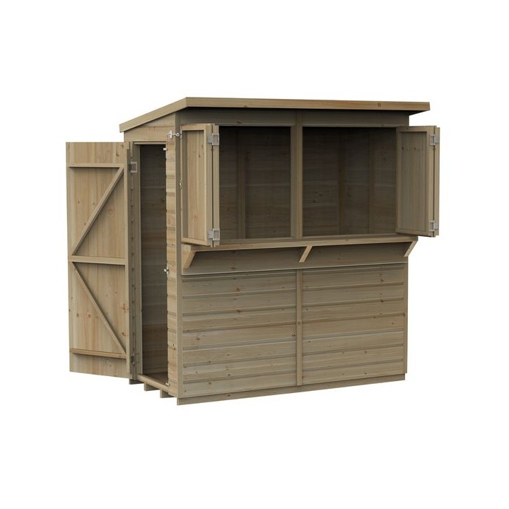 Forest Shiplap Pressure Treated 6 x 3 Pent Garden Bar