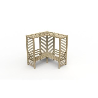 Forest Garden Pressure Treated Firenze Corner Arbour