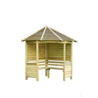 Forest Pressure Treated Venetian Corner Arbour