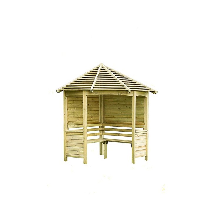 Forest Pressure Treated Venetian Corner Arbour