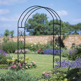 York Scroll Metal Rose Arch 305mm x 1524mm x 2032mm