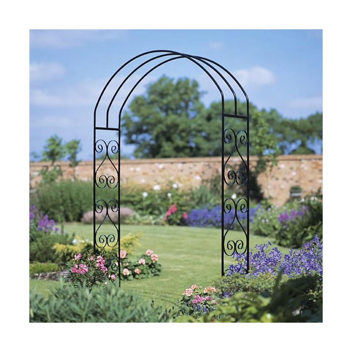 York Scroll Metal Rose Arch 305mm x 1524mm x 2032mm