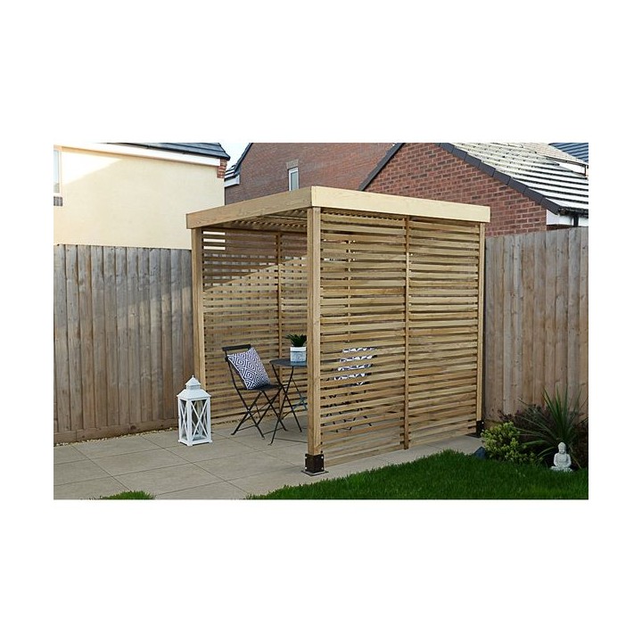 Forest Garden Modular Pergola with 3 Side Panel Pack