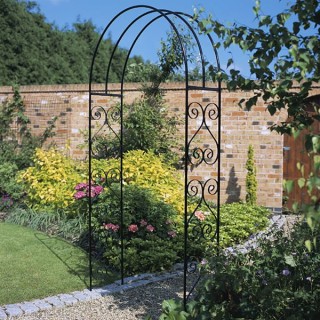 York Scroll Metal Rose Arch 305mm Deep x 1067mm Wide x 2134mm High