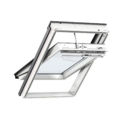 VELUX Solar Centre Pivot Roof Window White Maintenance Free Polyurethane 660mm x 978mm GGU FK04 0070