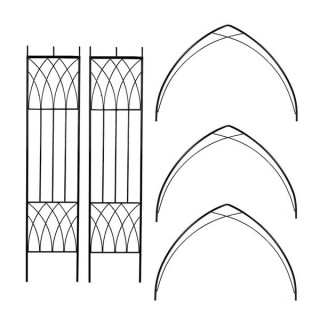 Abbey Modern Metal Rose Arch 1100mm Wide x 2286mm High ARA43