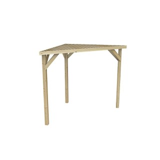 Forest Garden Slatted Corner Pergola