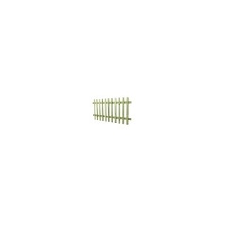 Pressure Treated Ultima Pale Picket Fence Panel 6ft x 3ft  Pack of 4