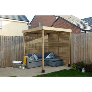 Forest Garden Modular Pergola with 2 Side Panel Pack