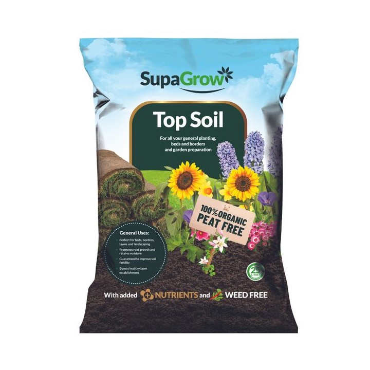 SupaGrow Topsoil Sealed Bags 25L
