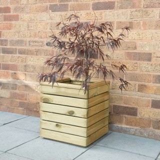 Forest Garden Linear Square Planter 440 x 400 x 400mm