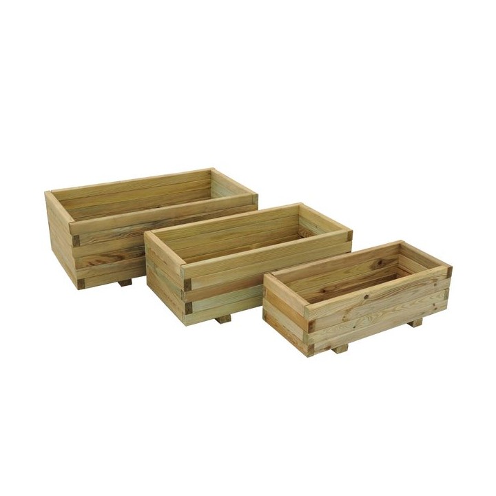 Durham Rectangular Planter Set of 3 Home Delivered