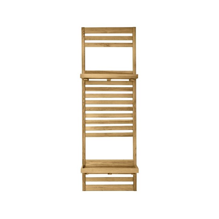 Forest Garden Slatted Wall Planter 2 Shelf 1800 x 600 x 35mm