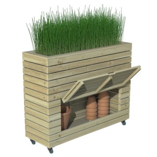 Linear Planter - Tall with Wheels Home Delivery