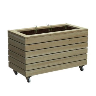 Linear Planter - Double with Wheels Home Delivery