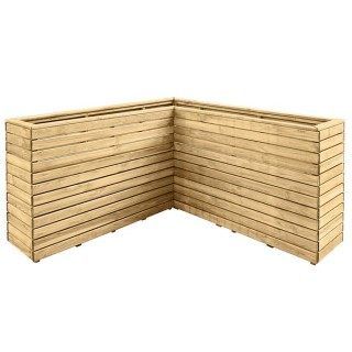 Forest Garden Linear Corner Planter 850 x 1600 x 1600mm Home Delivered