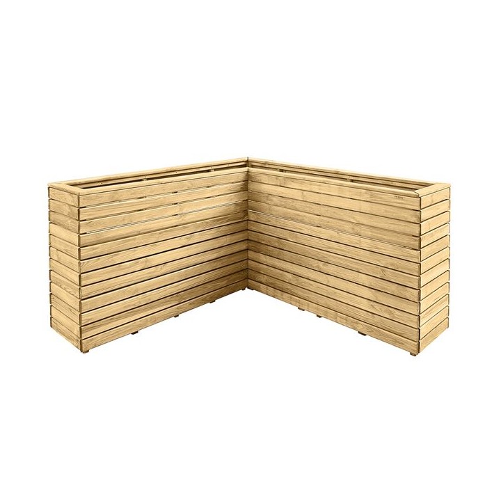Forest Garden Linear Corner Planter 850 x 1600 x 1600mm Home Delivered