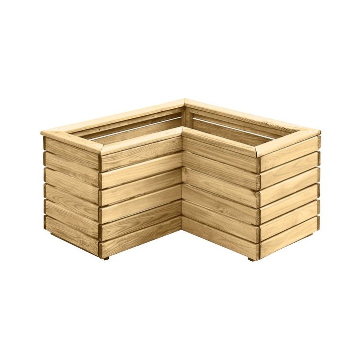 Forest Garden Linear Corner Planter 440 x 800 x 800mm