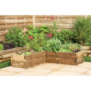 Forest Garden Caledonian Corner Planter 280 x 1310 x 1310mm