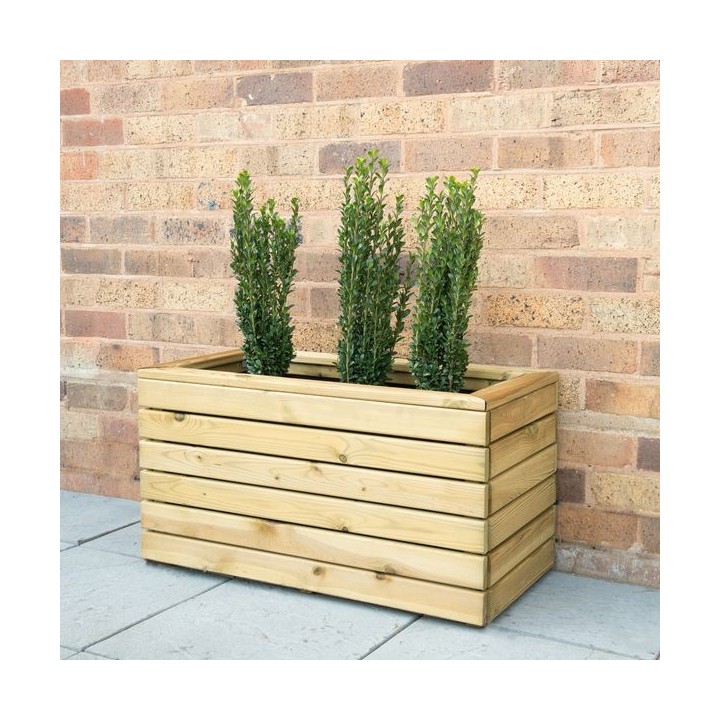 Forest Garden Linear Double Planter 80 x 40 Home Delivered