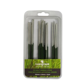 Luxigraze U-pins in Pack of 10 - 150mm x 30mm x 4mm