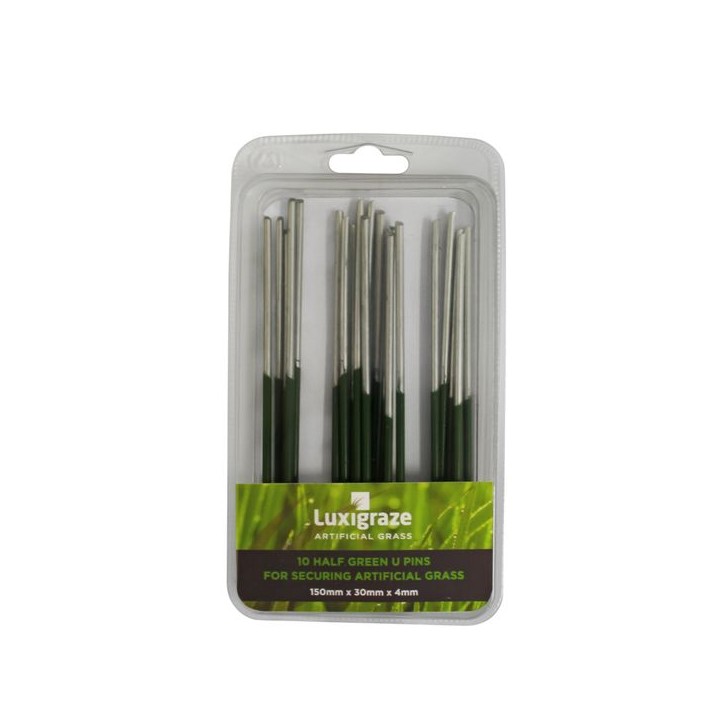 Luxigraze U-pins in Pack of 10 - 150mm x 30mm x 4mm