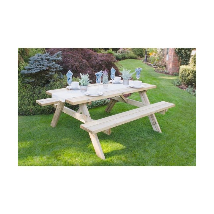 Large Rectangular Picnic Table Pressure Treated 1530 x 770 x 1770mm