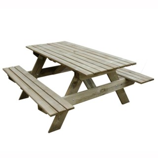 Small Rectangular Picnic Table Pressure Treated 1500 x 700 x 1500mm