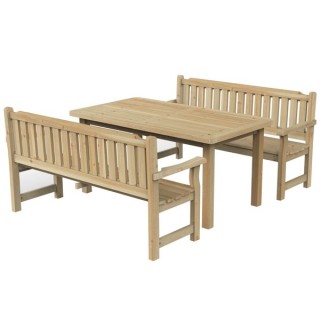 Rosedene Set 1- Table and Benches Home Delivery