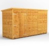 12 x 4 Power Windowless Pent Double Door