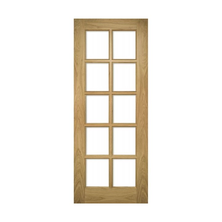 Deanta Bristol Unfinished Oak Bevelled Glaze 1981mm x 610mm x 35mm