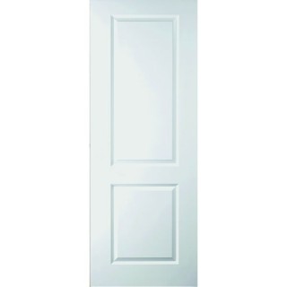 Travis Perkins White Primed 2 Panel Smooth Hollow Core Door 1981 x 610 x 35mm