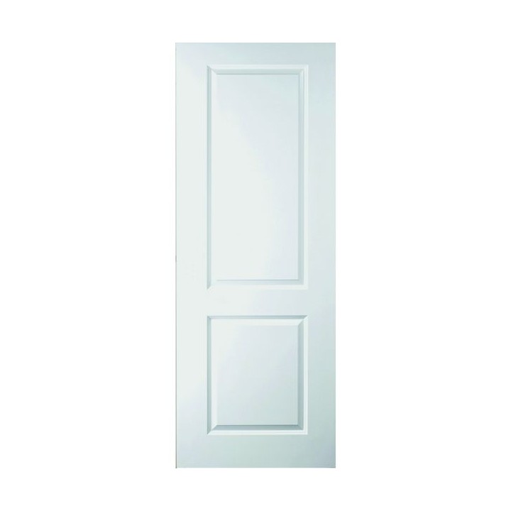 Travis Perkins White Primed 2 Panel Smooth Hollow Core Door 1981 x 610 x 35mm