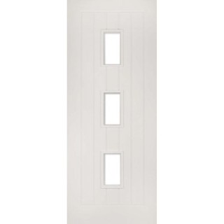 Deanta Ely White Primed Glazed 3L Door 1981 x 686 x 35mm