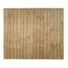 6ft x 5ft 1.83m x 1.54m Pressure Treated Vertical Board Fence Panel - Pack of 3