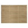 Forest Garden Double Slatted Fence Panel 6 x 4ft 3 Pack
