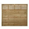 Forest Garden 1.8m x 1.5m Pressure Treated Decorative Kyoto Fence Panel - Pack of 3