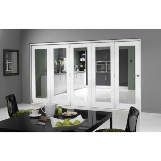 Jci White Pre Finished Folding Room Divider Door 3590mm