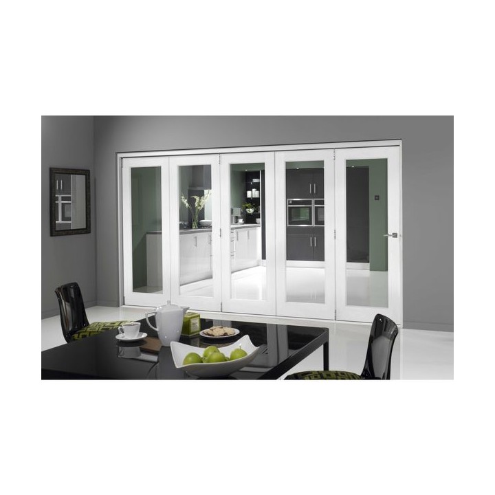 Jci White Pre Finished Folding Room Divider Door 3590mm