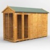 10 x 4 Power Apex Summerhouse With 6ft Side Store