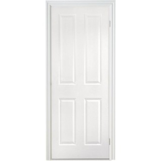 Travis Perkins White Primed 4 Panel Grained Door 2040 x 626 x 40mm